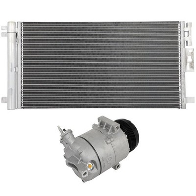 AC Condenser & Compressor Cooling Kit For 2005-2010 Chevrolet Cobalt Sedan