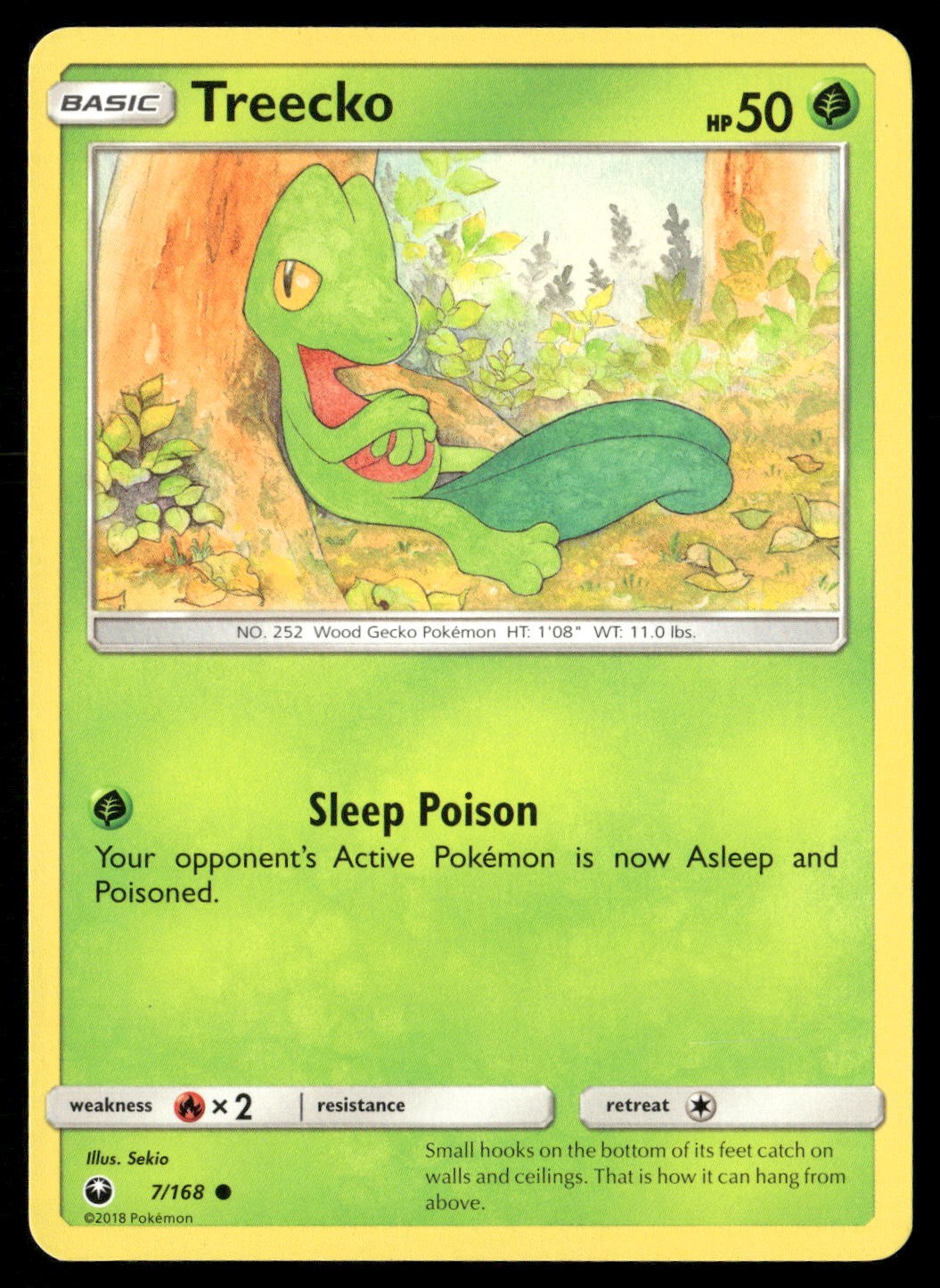 Treecko 7/168 Common Celestial Storm Pokemon Lightly Played