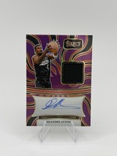 Panini 2024-25 Select Autograph Memorabilia Deandre Ayton Purple Prizm /99