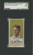 1909 T206 JACK CHESBRO NEW YORK 150 PIEDMONT SGC 1