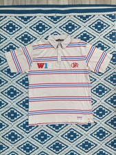 Vintage Striped QPR Queens Park Rangers Polo Shirt Men's XL 90s Retro Football