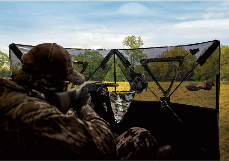 Lightweight Camo Hunting Blind with 3 Shooting Windows for Maximum Stealth - Image 4 of 4