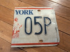 Half of a New York Liberty License Plate 05P