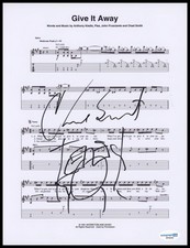 Chad Smith "Red Hot Chili Peppers" SIGNED Sketch 'Give It Away' Sheet Music ACOA