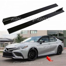 For Camry 8th Gen 2018-2024 Side Skirts Extension Splitter Spoiler Lip