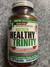 Natren Healthy Trinity 30 Cap. Probiotic Capsules Supplement.