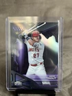 2026 Topps Chrome Black Mike Trout Angels Purple /75 #2 Baseball Card