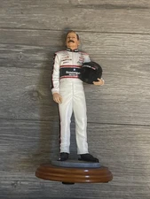 Vintage Dale Earnhardt Holding Helmet Figure 2001 NASCAR Collectible Auto Race
