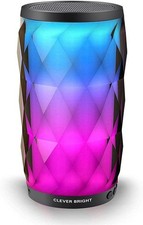 Portable Bluetooth Speakers Touch RGB LED Light Speakers with 6 Light Modes HiFi