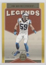 2022 Panini Legacy Legends Yellow 115/150 Luke Kuechly #126 6fs