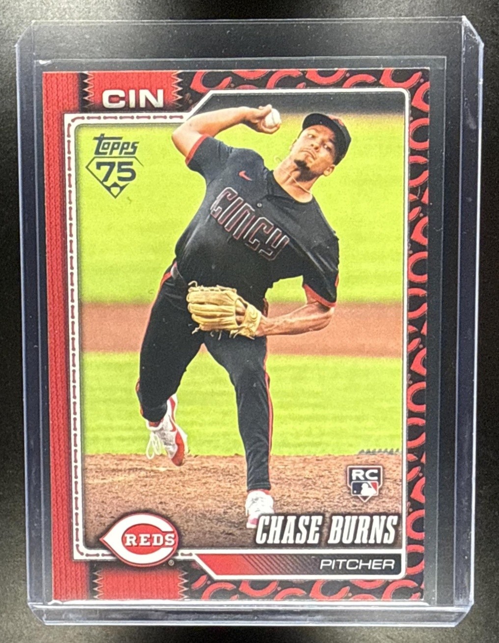 2026 Topps Baseball Chase Burns #312 Team Color Border Variation