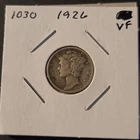 1926 Winged Liberty Head Mercury Dime In Very Fine Condition