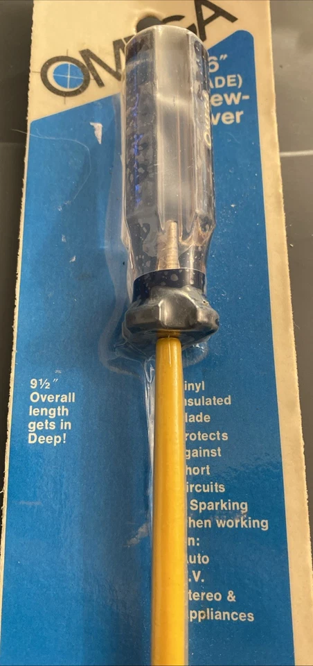 老式欧米茄绝缘螺丝刀 9 1/2 长全新 — 第 2/3 张图片