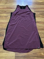 Smartwool Women’s Merino Wool Sports Tank Dress Purple And Black Size Large