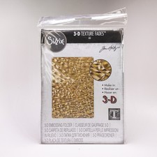 Sizzix 3-D Texture Fades Embossing Folder Crackle Tim Holtz 664171 NEW