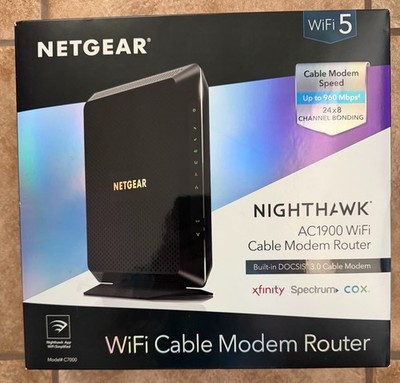 Netgear Nighthawk C7000v2 AC1900 Cable Modem Router DOCSIS 3.0 Dual Band WiFi