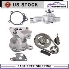 For 91-02 Dodge Dakota Jeep Engine Timing Chain Water Oil Pump Kit OHV "Magnum"