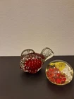 Lot of  2  Deco (Technique of Murano ?) Art  Glass Figurines/Paperweights