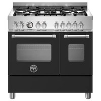 Bertazzoni MAS95C2ENEC Master 90cm Range Cooker Twin Oven Dual Fuel- Matt Black