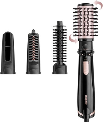 Babyliss Dry, Straighten and Style - Rotierende Warmluftbürste, 1000W Ionen Rund
