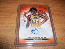 2022-23 Topps Inception OTE Basketball Alexandre Sarr Auto Card /50 Wizards
