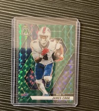 2025 Panini Mosaic - James Cook #201 Green Mosaic Prizm