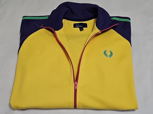 Fred Perry Retro Full-Zip Streetwear Langarm Trainingsjacke Gr. Large - Bild 6 von 13
