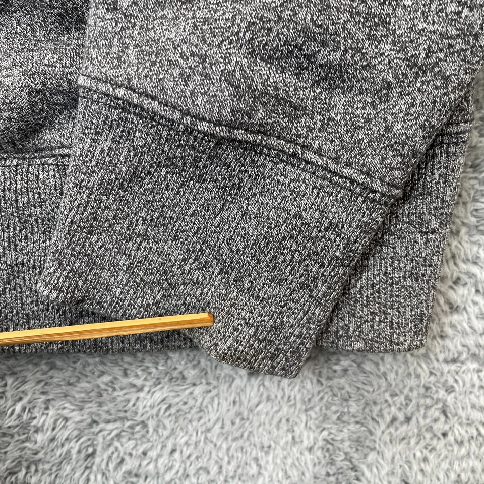 Billabong Sudadera con Capucha Para Hombres Grande Gris Rayas Logo Polar Algodón Cremallera Completa Surf Patín Foto 4 de 4