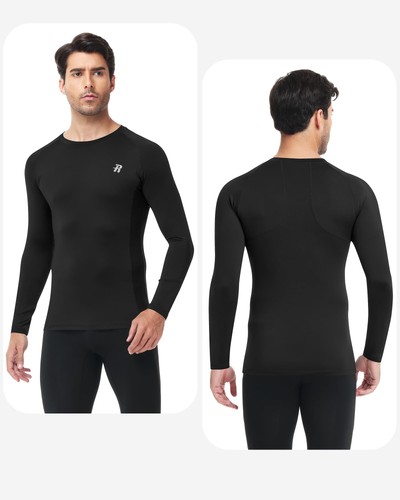 Runhit Compression Shirts for Men Long Sleeve Cool Dry Workout Undershirts At... - Picture 2 of 7