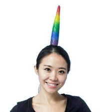 Unicorn Horn Headband - Rainbow - Costume Accessory - One Size