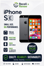 Apple iPhone SE 16GB-Grey-Unlocked 4G UK - Pristine - 12M Warranty