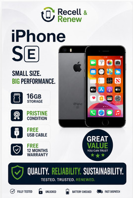 Apple iPhone SE 16GB - Grau - Entsperrt 4G UK - Makellos - 12M Garantie
