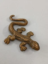 Vintage Brass Lizard/Gecko 3.5 Inch