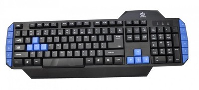 Rebeltec WARRIOR Gaming USB-Tastatur mit Kabel, Schwarz