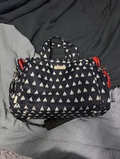 JuJuBe Legacy Coastal Collection Diaper Bag weekender bag Blue  White Sailboats