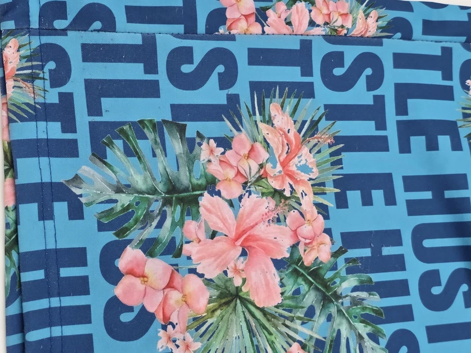 Camiseta Sacred Crown Para Hombre Azul Hawaiano Hustle Talla 5X Foto 4 de 4