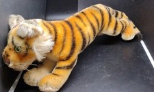 Steiff Mohair Running Tiger 11" No Tags Good With Floss Nose