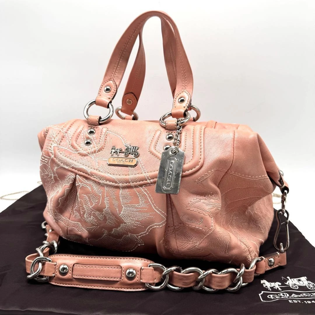 コーチ COACH ニューマディソン 14501721 レディース Coach Madison Satchel/Top Handle Bag Floral Bags & Handbags for