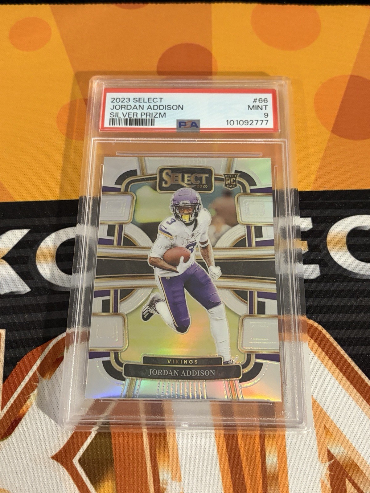 2023 Panini Select - Concourse Jordan Addison #66 Silver Prizm (RC) PSA 9