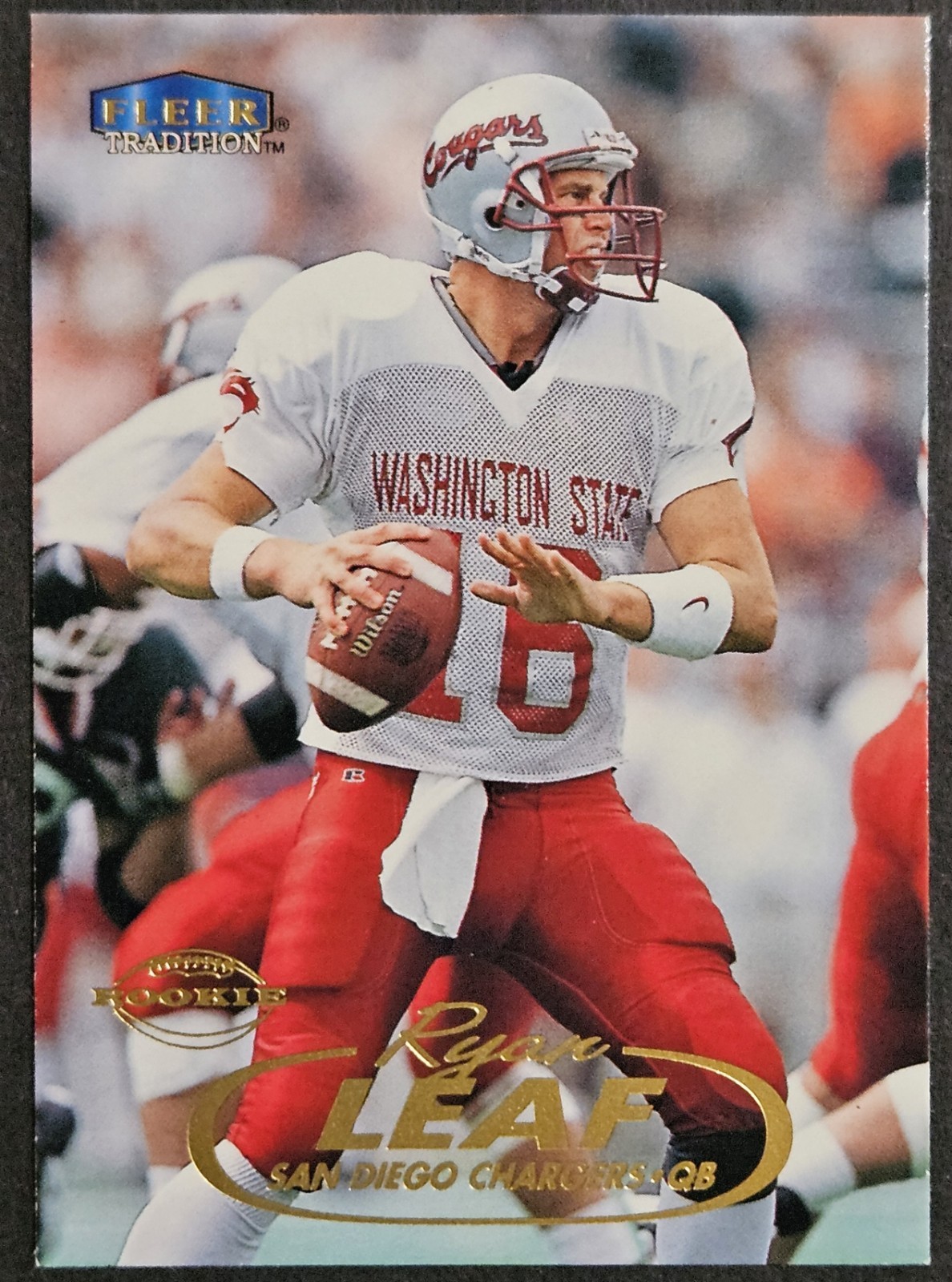 1998 Fleer Tradition #234 Ryan Leaf Rookie RC San Diego Chargers