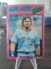2026 Topps Heritage #370 Addison Barger Pink Sparkle Chrome