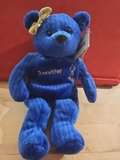 Salvino's Ice Bammers-DOROTHY HAMILL-1999-Plush Beanbag Bear 8"-w/Tags