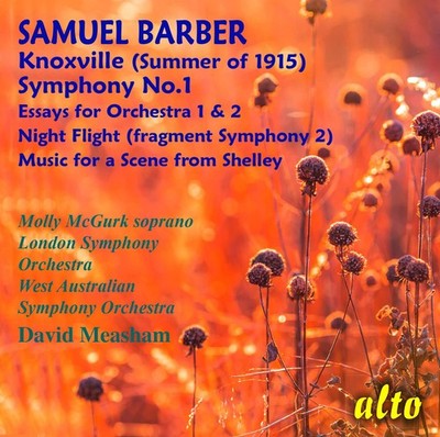 David Measham ( SAMUEL BARBER Symphony 1/ Essays Nos.1 & 2/ Night Flight/ M (CD)