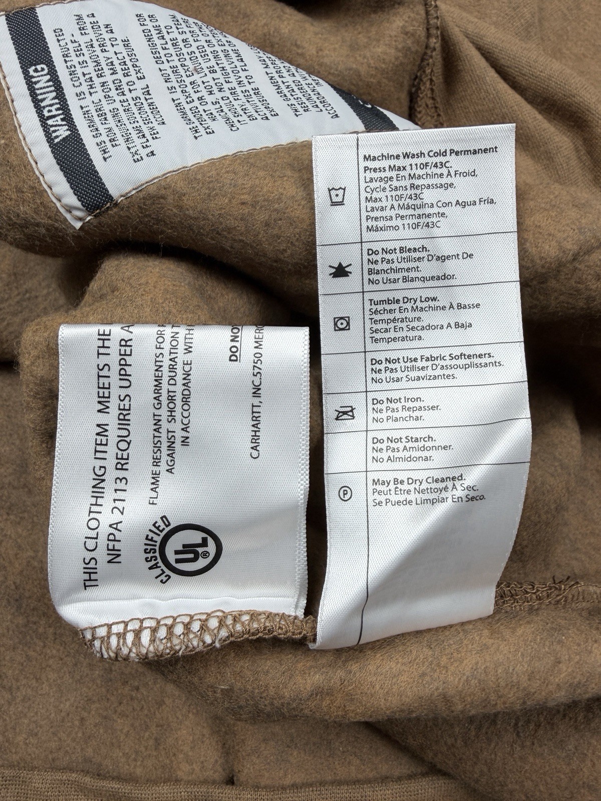 Carhartt Fr Flame Resistant Hoodie In Brown - Carhartt Force - Cat 3 3xl image 9