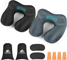 Cuscino Da Viaggio Gonfiabile, Cuscino Aereo Ultraleggero E Compatto, Morbido Ve