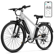 26" Electric Bike 1100W Peak 60Miles 35MPH Electric Bicycle 7-Speed City Ebike