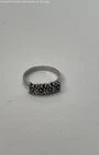 VNTG Sarah Coventry Silver Tone Floral Band Ring 2.6g