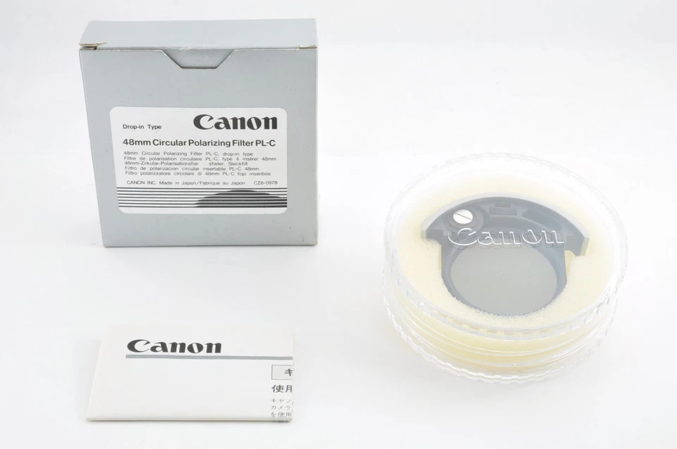 *Mint in Box* Canon PL-C 48mm Drop-In Circular Polarizing Filter JAPAN #1624 - Image 2 of 4