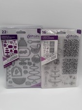 Gemini Crafter  s Companion Tea Party Stamp  Die Set Accessories Create A Card