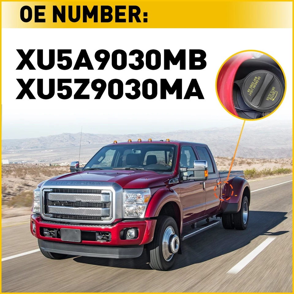 Fuel Tank Cap For Ford F-150 Heritage 2004 F-250 F-350 Super Duty F-450 F-550 - Image 3 of 4